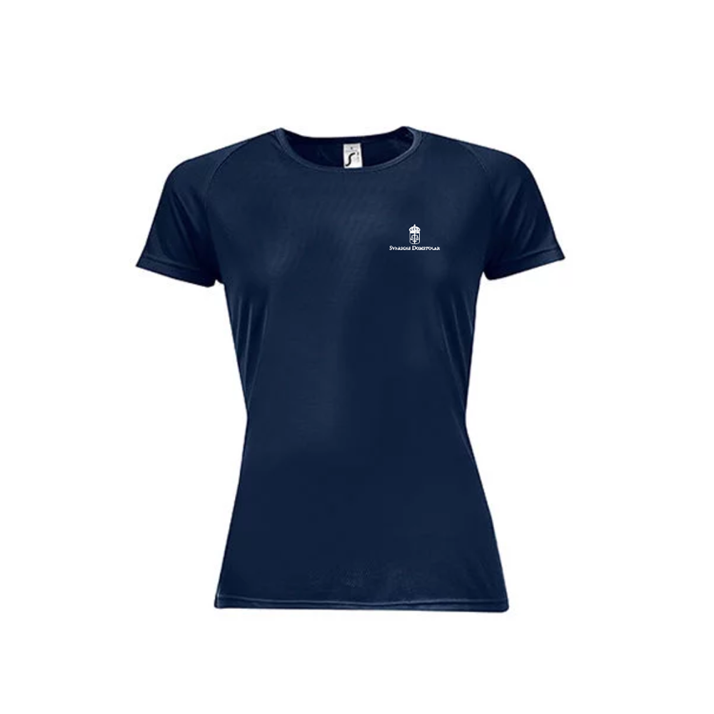T-shirt funktion dam marinblå