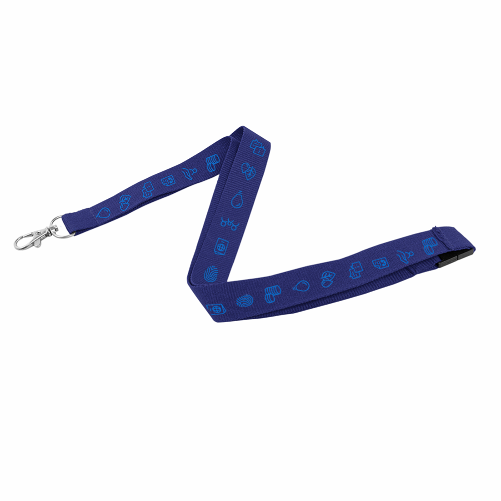 Nyckelband, mörkblå