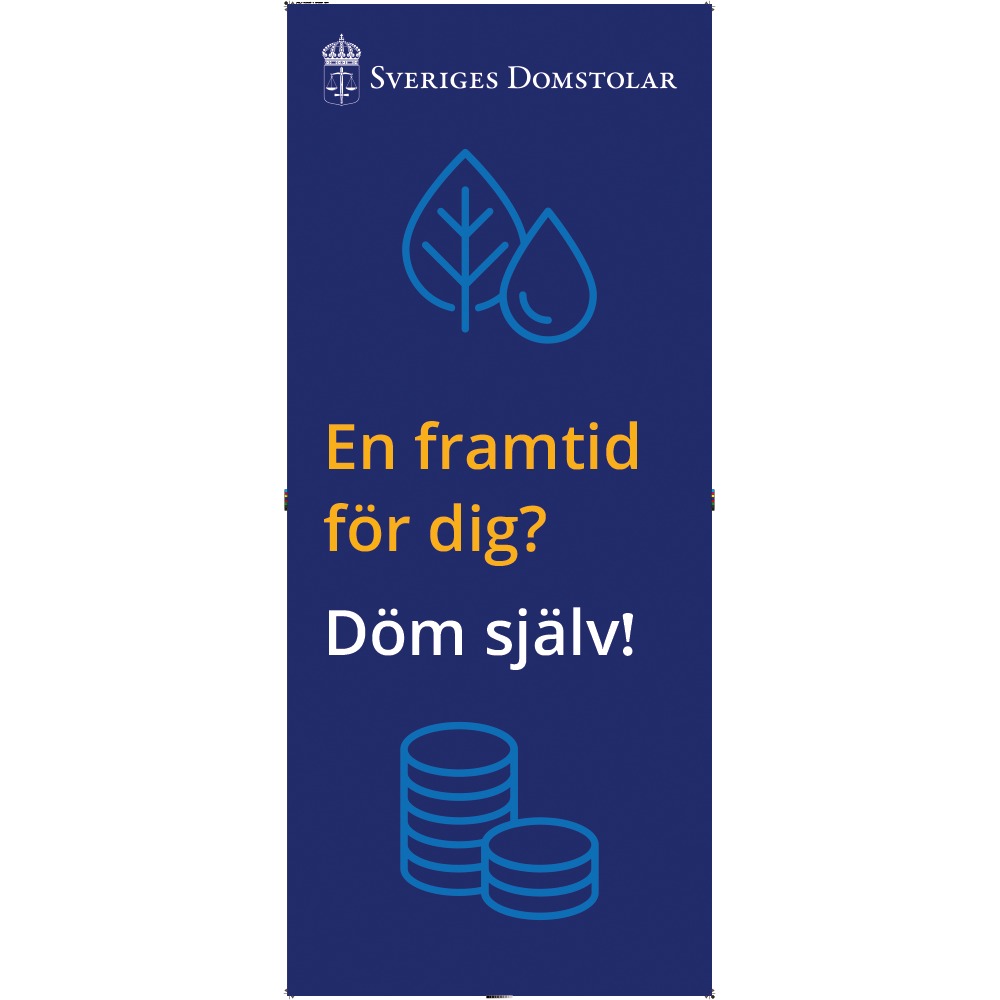 Roll up 210x85cm "en framtid för dig"