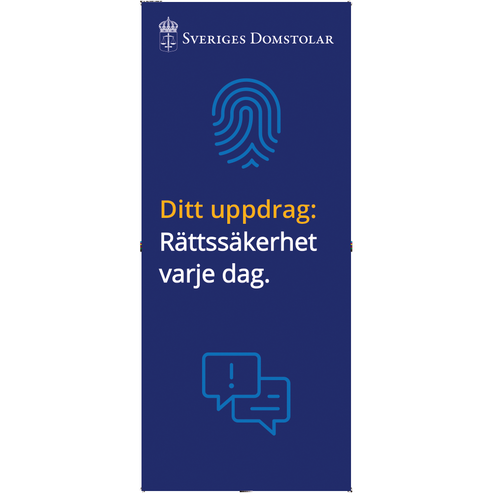 Roll up 210x85cm "ditt uppdrag"