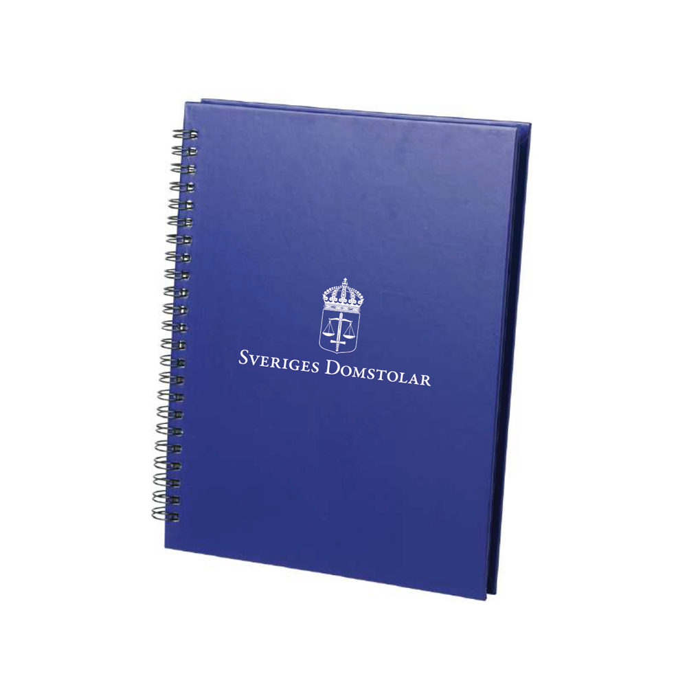 Anteckningsbok spiralblock blå